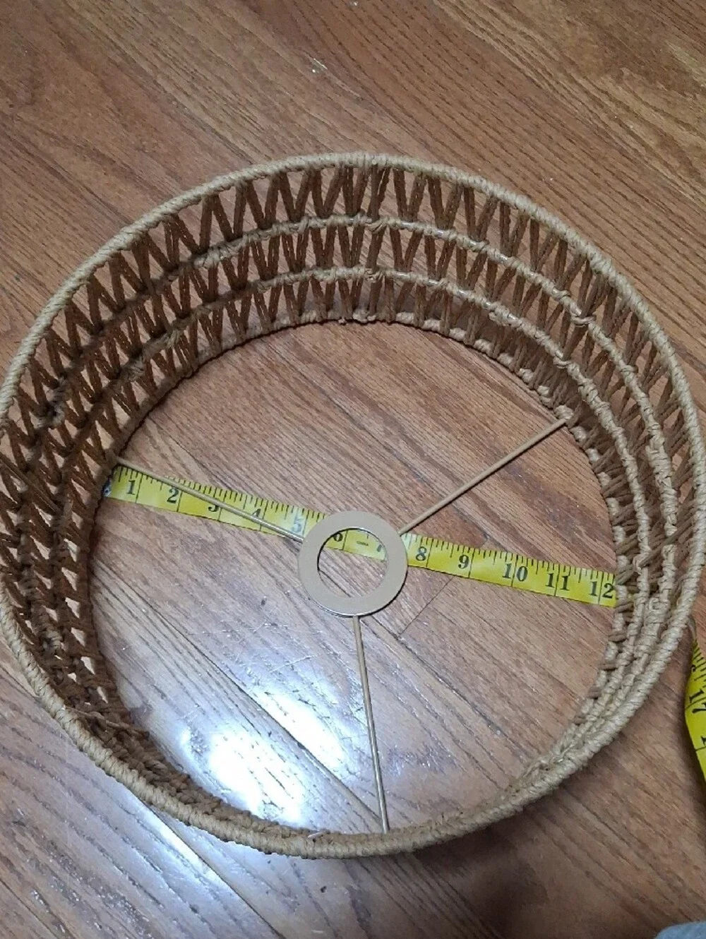 Natural Jute Rope Lampshade - Neutral Brown